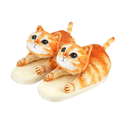 Pantuflas con forma de gato