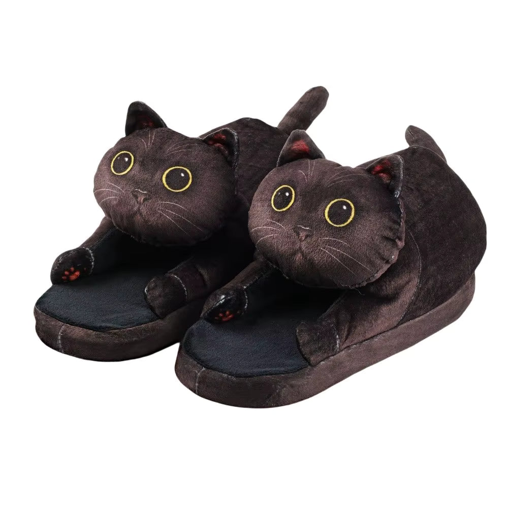 Pantuflas con forma de gato