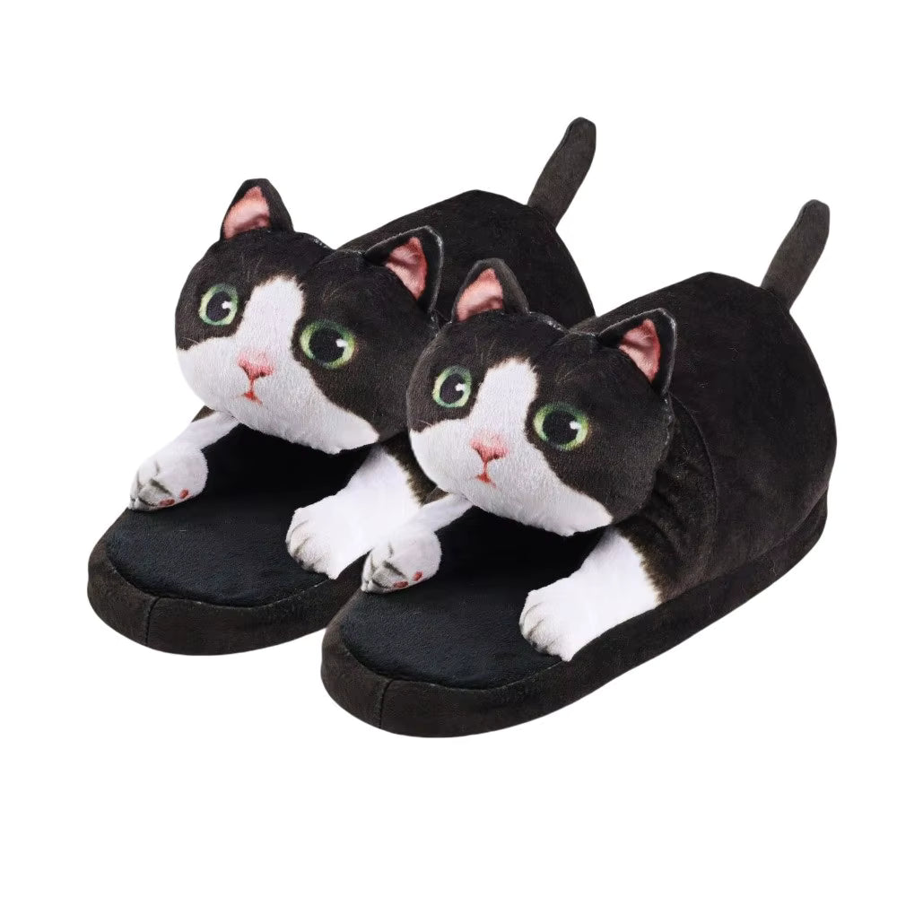 Pantuflas con forma de gato